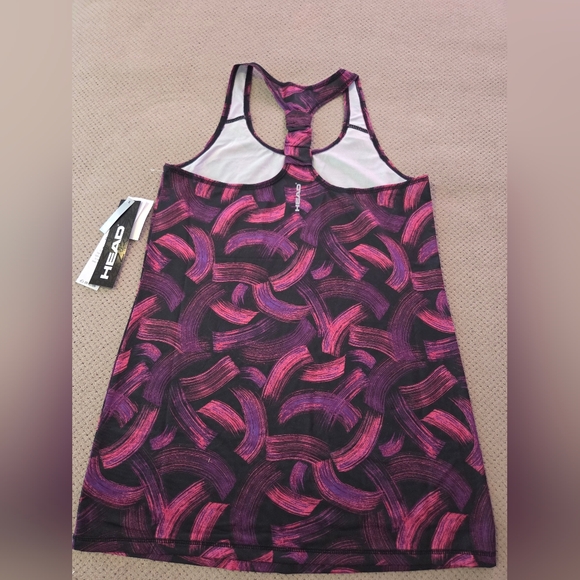 New women's XS head slim dri-motion tank top pink purple & black - Picture 8 of 12